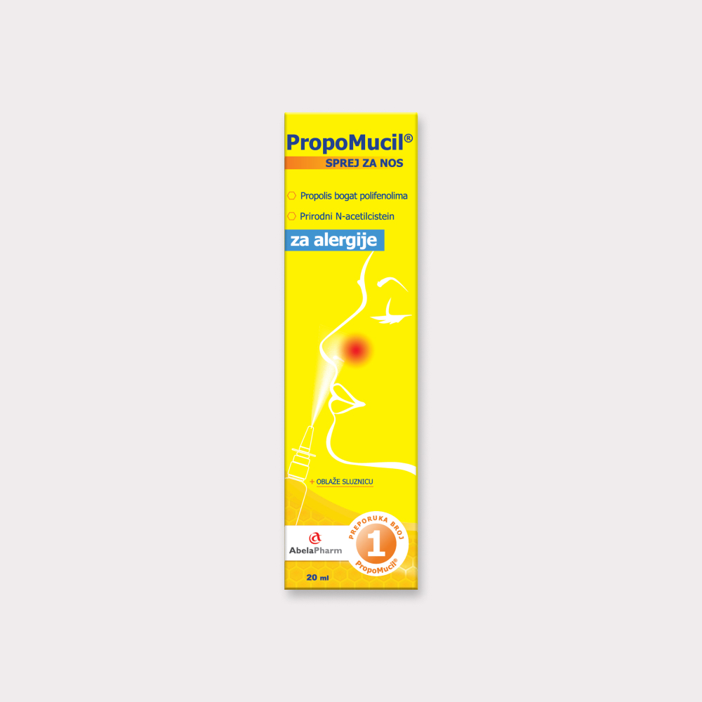 PropoMucil® SPREJ ZA NOS za alergije, 20 ml PropoMucil® SPREJ ZA NOS za alergije, 20 ml