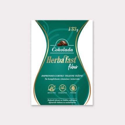 Herbafast® fiber Čokolada, 10 kesica