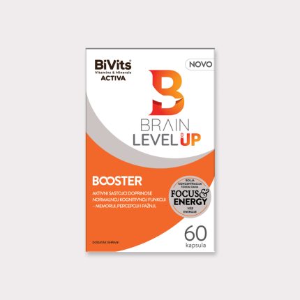 BiVits® ACTIVA Brain Levep Up Booster, 60 kapsula
