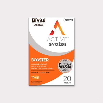 BiVits® ACTIVA ACTIVE® Gvožđe Booster, 20 kapsula