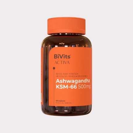 BiVits® ACTIVA Ashwagandha KSM-66 500 mg, 60 kapsula